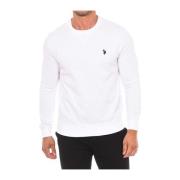 U.s. Polo Assn. Rundhalsad Sweatshirt White, Herr