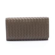 Bottega Veneta Vintage Pre-owned Laeder plnbcker Gray, Dam