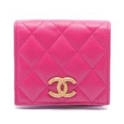 Chanel Vintage Pre-owned Laeder plnbcker Pink, Dam