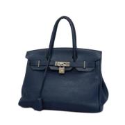 Hermès Vintage Pre-owned Laeder handvskor Blue, Dam