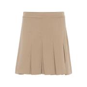 Saint Tropez Elegant Zelivasz Skirt i Doeskin Beige, Dam