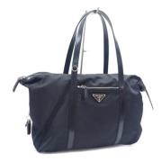 Prada Vintage Pre-owned Laeder totevskor Black, Dam