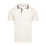 Orlebar Brown Klassisk Polo Skjorta i Vit Sand Beige, Herr