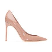 Saint Laurent Klassiska Svarta Pumps Beige, Dam