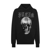 Philipp Plein Stilren Sweatshirt med Unik Design Black, Herr