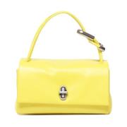 Marc Jacobs Smiley Yellow Axelväska med Twist Stängning Yellow, Dam