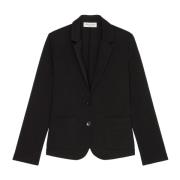 Marc O'Polo Vanlig jerseyblazer Black, Dam