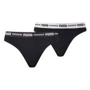 Puma String Pack 2 Bikini Bottom Black, Dam