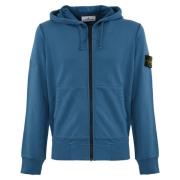 Stone Island Blå Zip Hoodie Blue, Herr