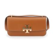 Tory Burch Eleon Crossbody Väska i Beige Beige, Dam