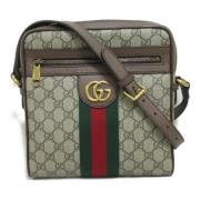 Gucci Vintage Pre-owned Canvas gucci-vskor Beige, Dam