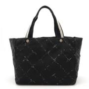 Chanel Vintage Pre-owned Nylon chanel-vskor Black, Dam