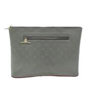 Louis Vuitton Vintage Pre-owned Canvas kuvertvskor Gray, Dam