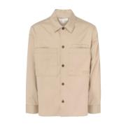 Maison Kitsuné Stilig Jacka för Män Beige, Herr