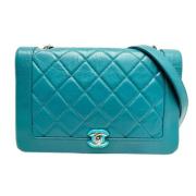 Chanel Vintage Pre-owned Tyg chanel-vskor Blue, Dam