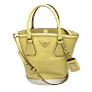 Prada Vintage Pre-owned Laeder prada-vskor Yellow, Dam