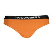 Karl Lagerfeld Orange Beachwear Bikini Underdel Kontrast Logo Orange, ...