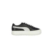 Puma Svart Mocka Låg-Top Sneaker Black, Dam