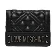 Love Moschino Dragkedja Plånbok Black, Dam