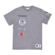 Mitchell & Ness Oakland Raiders Fotbollslag Tee Gray, Herr