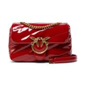 Pinko Röd Love Puff Baby Clutch Red, Dam