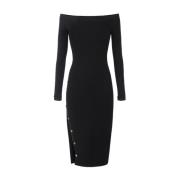 Elisabetta Franchi Midi Klänning Black, Dam