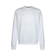 Karl Lagerfeld Logo Print Sweatshirt White, Herr