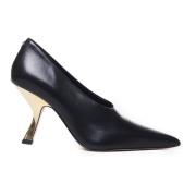 Michael Kors Svarta pumps med gyllene klack Black, Dam