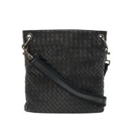 Bottega Veneta Vintage Pre-owned Laeder axelremsvskor Black, Dam