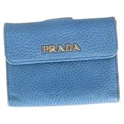 Prada Vintage Pre-owned Laeder plnbcker Blue, Dam