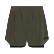 Y-3 Logo Shorts Green, Herr