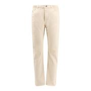 Brunello Cucinelli Ripped Bomull Byxor Beige, Herr