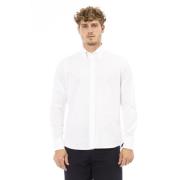 Baldinini Button-down Skjorta - Framknapp Stängning White, Herr