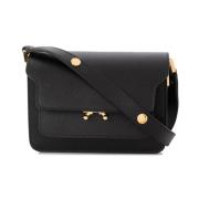 Marni Liten Axelväska Trunk Black, Dam