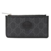 Gucci Vintage Pre-owned Laeder plnbcker Black, Herr