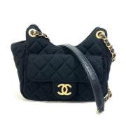 Chanel Vintage Pre-owned Tyg chanel-vskor Black, Dam