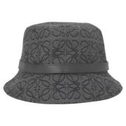 Loewe Pre-owned Pre-owned Bomull hattar-och-kepsar Gray, Dam