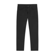 Dondup George Skinny Fit Låg Midja Jeans Black, Herr