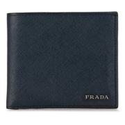 Prada Vintage Pre-owned Laeder plnbcker Blue, Dam