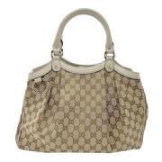 Gucci Vintage Pre-owned Canvas gucci-vskor Brown, Dam