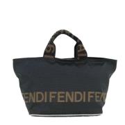 Fendi Vintage Pre-owned Canvas fendi-vskor Black, Dam