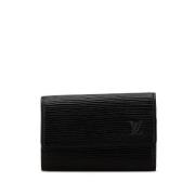 Louis Vuitton Vintage Pre-owned Laeder nyckelhllare Black, Dam