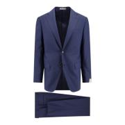 Corneliani Klassiskt Ullkostym Blue, Herr