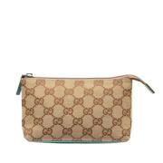 Gucci Vintage Pre-owned Canvas kuvertvskor Beige, Dam