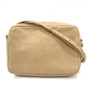 Yves Saint Laurent Vintage Pre-owned Laeder axelremsvskor Beige, Dam