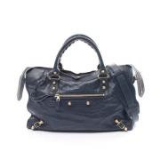 Balenciaga Vintage Pre-owned Laeder balenciaga-vskor Blue, Dam