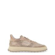 Be Positive Mocka Läder Sneaker Cuprace01 Beige, Herr