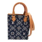 Louis Vuitton Vintage Pre-owned Tyg louis-vuitton-vskor Blue, Dam