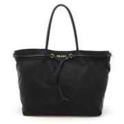 Prada Vintage Pre-owned Laeder totevskor Black, Dam