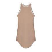 Rick Owens Rib Tank Top Beige, Dam